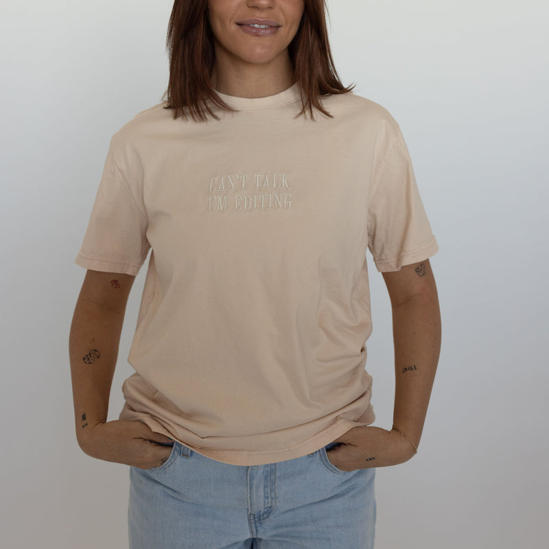 Can't Talk I'm Editing Tee