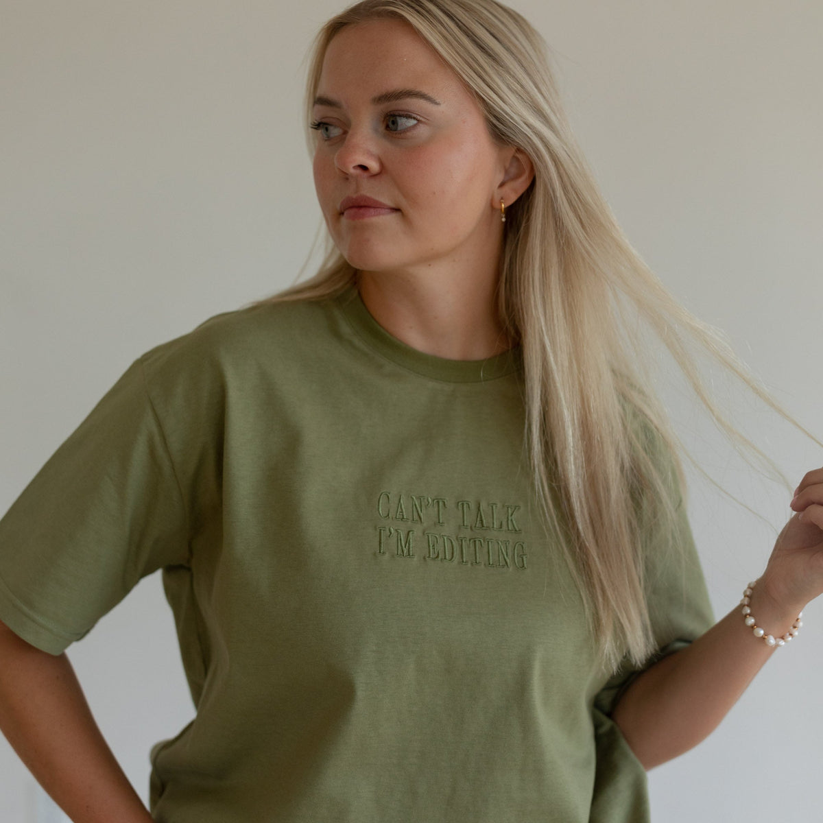 Can't Talk I'm Editing Tee
